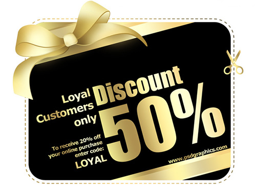 50% off discount card