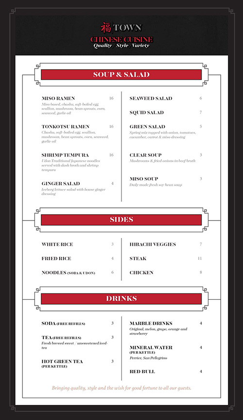 soup and salad menu